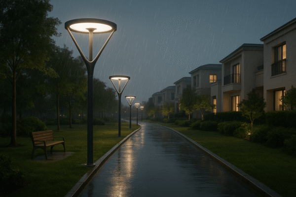 Factory Direct Modern LED Post Top Garden Light - Outdoor Luminous Garden Lamp