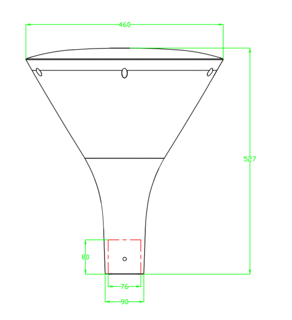 LED Garden Light 30w 40w 60w 90w 100w Garden Lighting Park Garden Lamp for square Led Pole Top Light