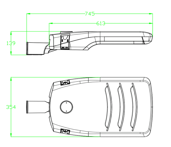 LED Outdoor Bollard Light Factory Direct ODM OEM Wholesale Price Pole Top Garden Lamp