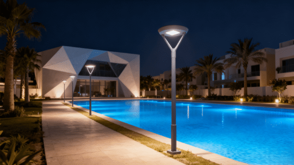 谷歌庭院灯网站场景图制作 (6) Die Casting Aluminium LED Garden Light 30w 40w 60w 90w 100w Garden Lighting Park Garden Lamp for square Led Pole Top Light