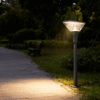 Solar LED Bollard Light IP65 Waterproof Aluminum Outdoor Landscape Garden Villa Courtyard Light